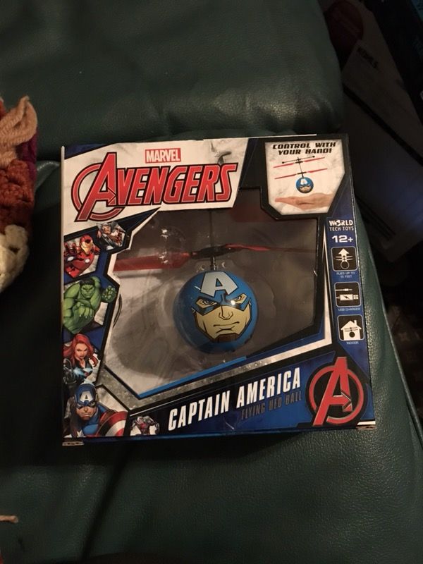 Brand new captain america flying ufo ball
