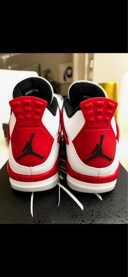 New Jordan 4 Retro fire red and black 9.5
