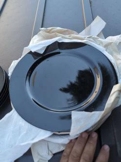 Black dinner plates