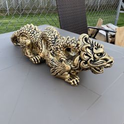 The Golden Dragon Statue