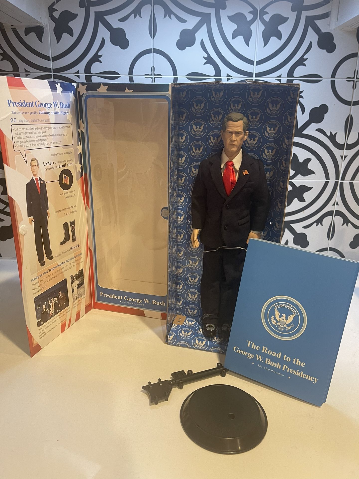 President George W. Bush the 43rd President talking action figure 12”