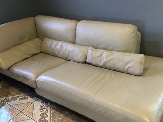 2 Piece Leather Sofa Set