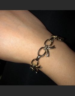 Vintage Silver Bow Bracelet