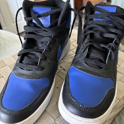 Nike Ebernon Mid 'Black Game Royal men’s size 9.5 reduced 🔥