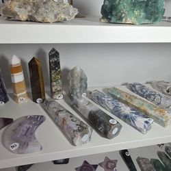 Large Crystals Including Towers, Moon And Star.