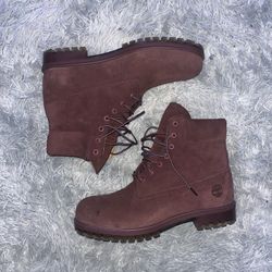 Burgundy Timberlands