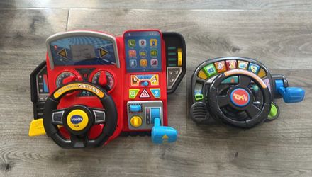Vtech Race & Discover Driver Steering Wheel Driver Toys Lot