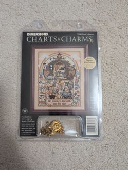 [Rare/Discontinued] Vintage 1996 Dimensions Charts & Charms #72380 "Noah's Journey"