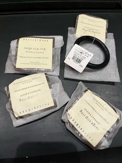 Pottery Barn Large Clip Rings Antique Bronze Set of 4 sku67