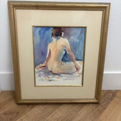Nude Watercolor Painting