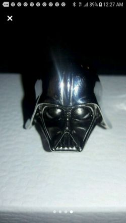 NEW STAR WARS STAINLESS STEEL DARTH VADER RING