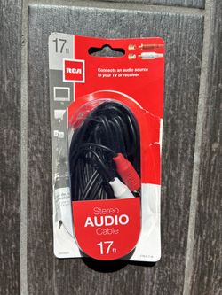 Stereo Audio RCA Cable 17ft