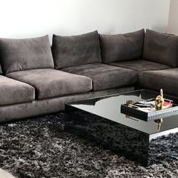 GORGEOUS Microfiber Brushed Sectional