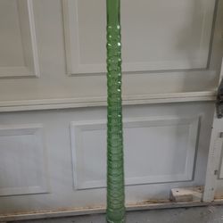 1940's Vintage forest green stretch vase -44 inches tall, made by Federal Glass 