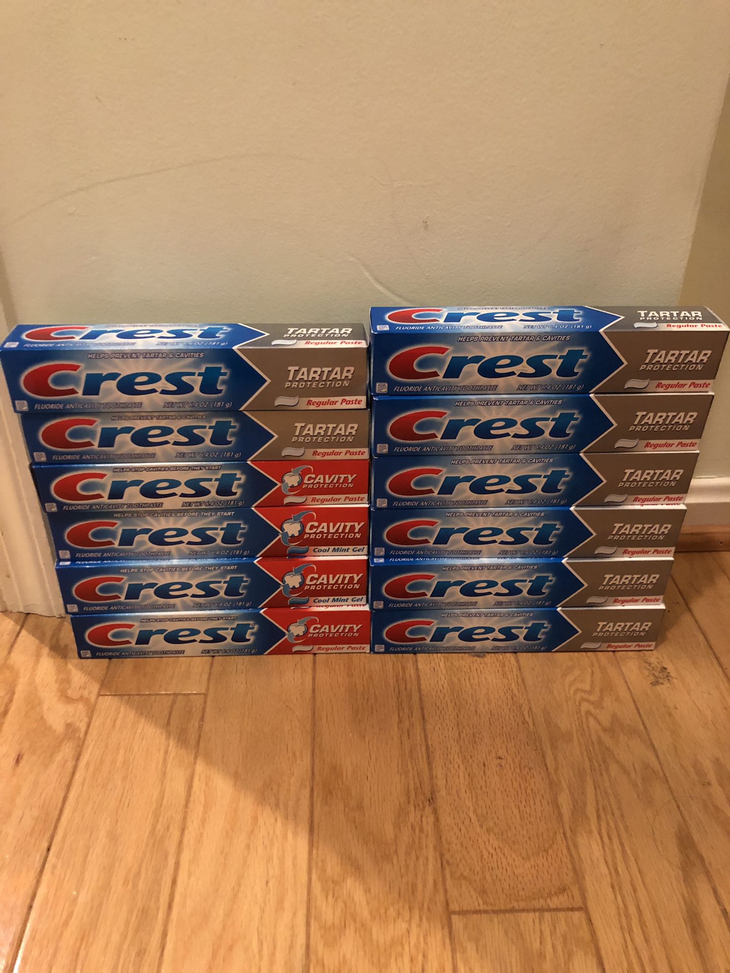 12 Crest toothpaste 6.4 oz