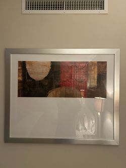 Wall picture with frame