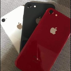 Unlocked iphone 8 RED AND BLACK
