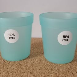 TWO, NEW VANITY TUMBLERS