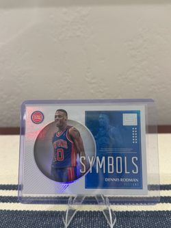 Dennis Rodman Symbols Detroit Pistons Basketball Card