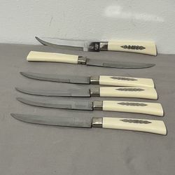 6 Riviera Concave steak knifes made in Solingen, Germany