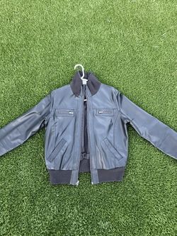 Vintage Leather Bomber Kids Larg