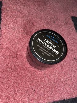 Teeth whiting activates charcoal powder