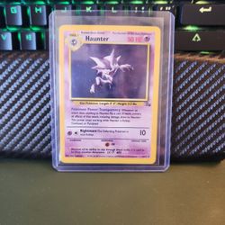 Haunter Base Set Near Mint Pokemon