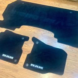 Genuine Mopar OEM 2019-2022 Dodge RAM 1500 CREW CAB Black Carpet Floor Mats