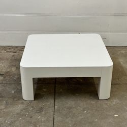 Large White Vintage Postmodern Formica Coffee Table