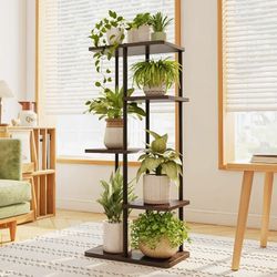 Plant Display Stand Bonsai Display Shelf 5 Tier Plant Stand