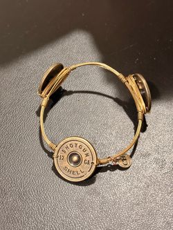 12 Gauge Shotgun Shell Wire Wrapped Bangle Bracelet