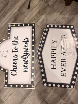 Wedding light up signs