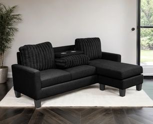 (NEW) Black - Reversible Sectional