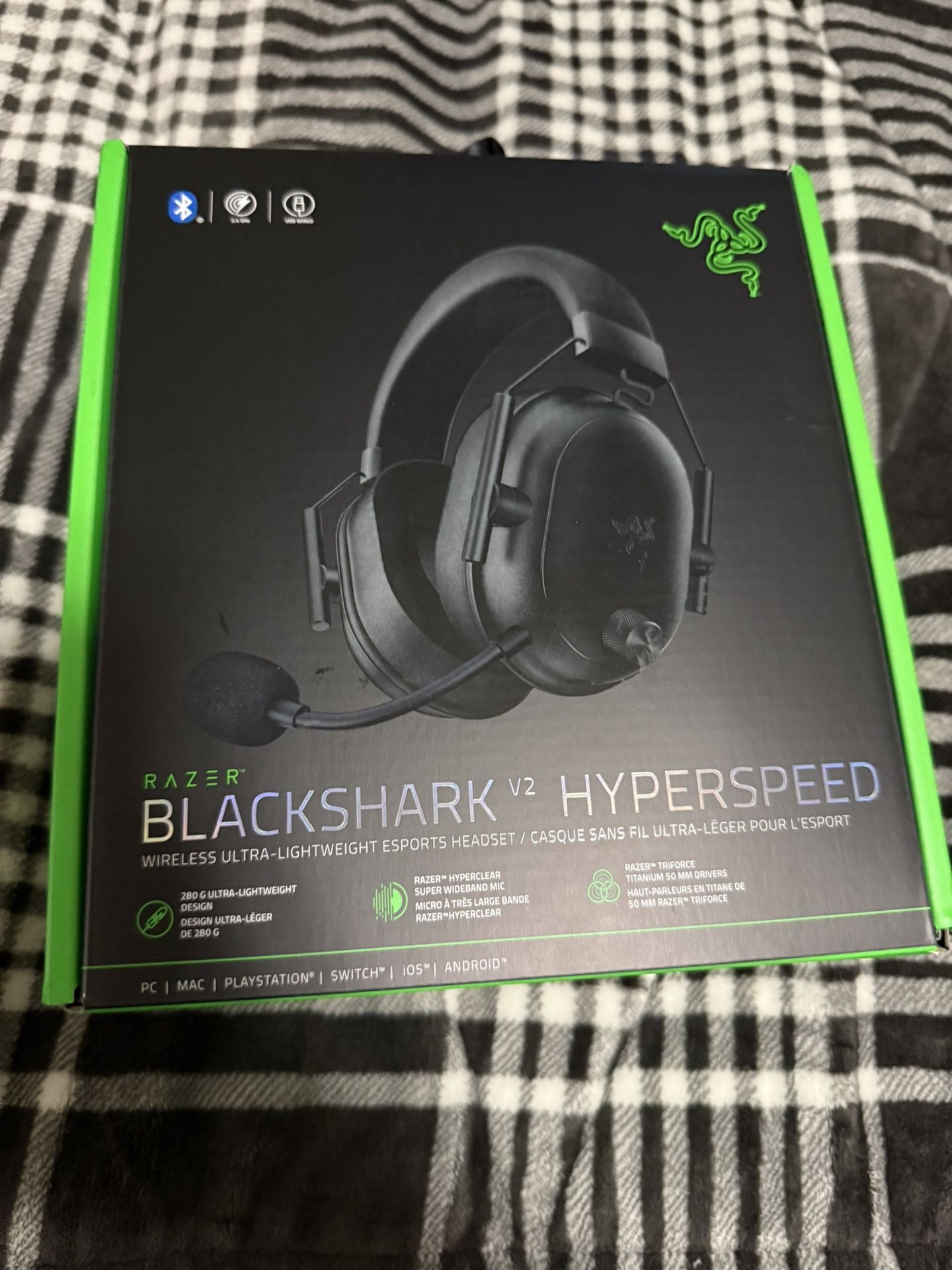 Razer BlackShark V2 Pro RZ04-0322 Wireless Esports Headset Black New Sealed