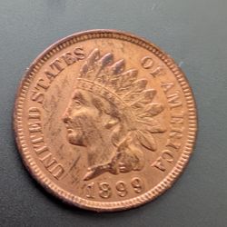 1899 Red Indian Head Cent Scarce This Nice