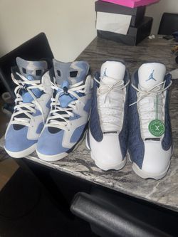 350$ for both,Jordan 6 size 9.5,Jordan 13 size 9.5
