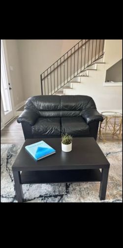 Black Leather Sofa