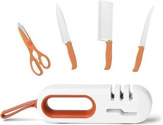 Knife Sharpeners for Kitchen Knives - 3 in 1 Professional Manual Knife Sharpener Sharpening Tool Works for Steel Knives  About this item  3-Stage Knif