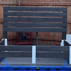 Hand Built King Size Bed Frame with Headboard