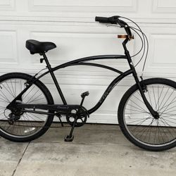 Awesome 7 Speed All Black Electra Tall Frame Cruiser 7 Bike
