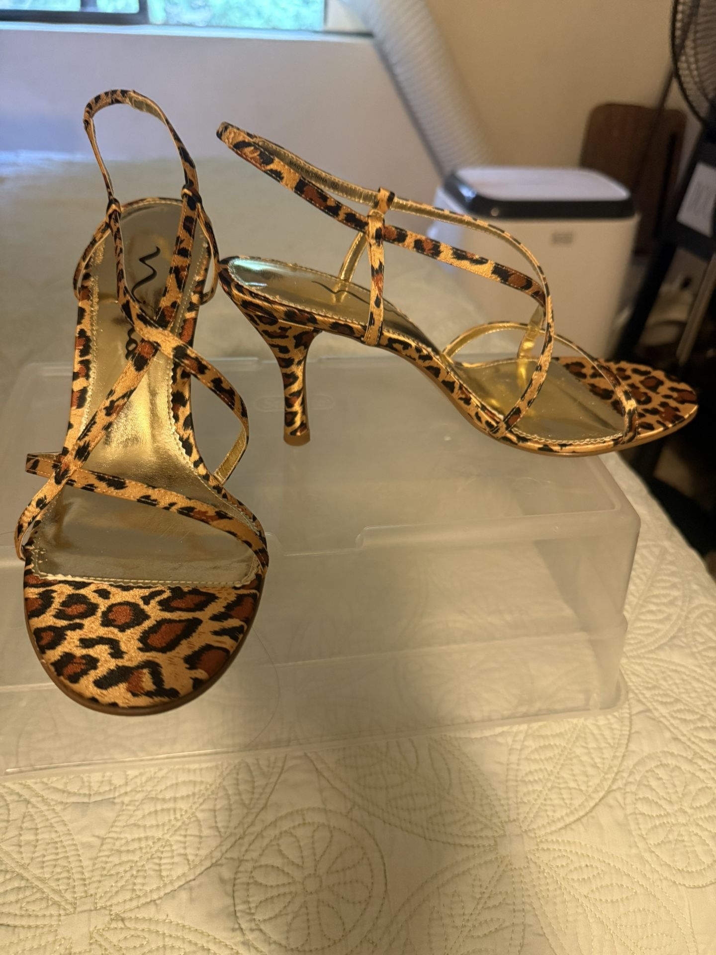 Nina Sexy Leopard Heels 8.5