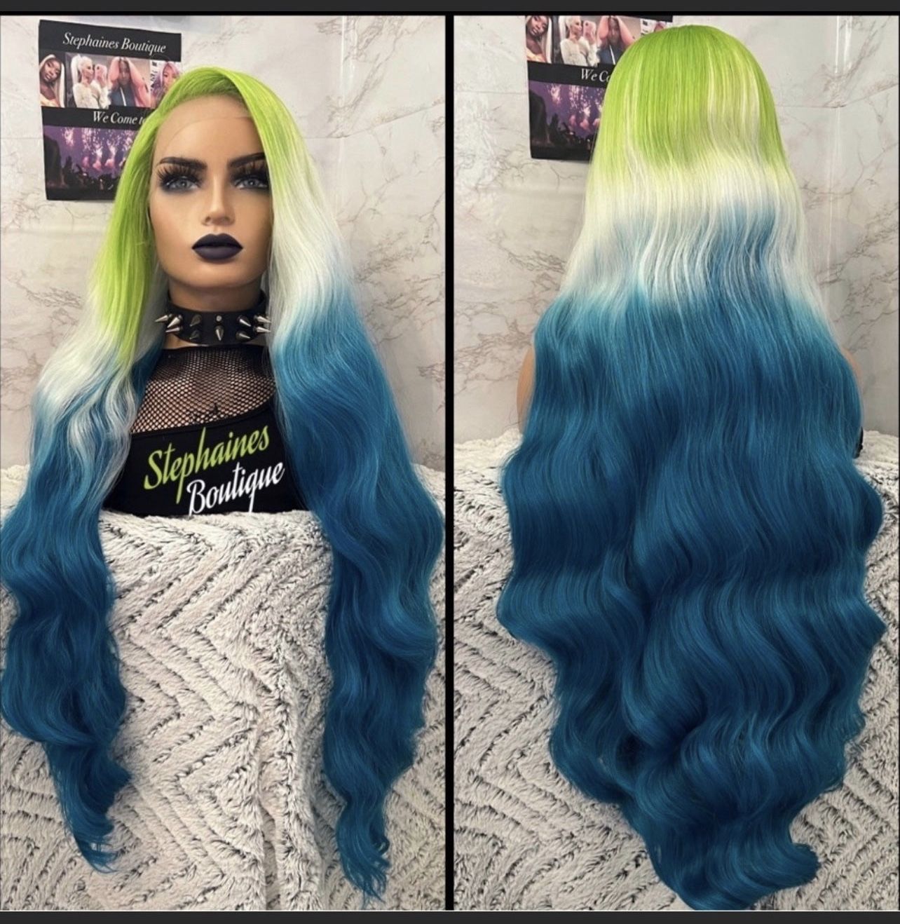 Human Hair Blended Lace Front Wig