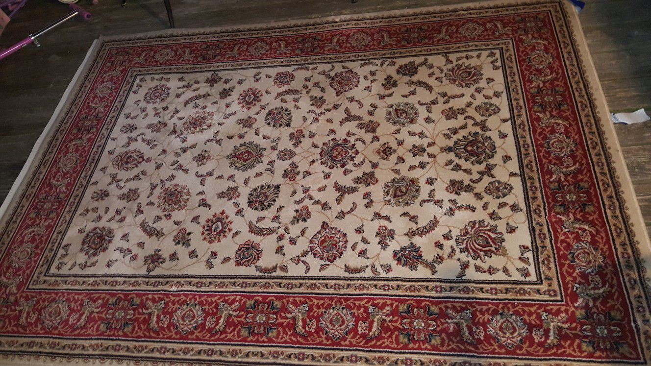 5 x 7 Turkish Area Rug with Clean pad