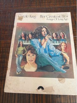 Carole King Greatest Hits Music Book