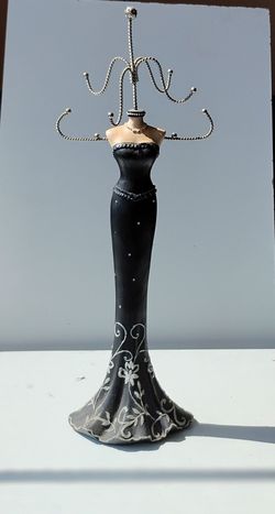 Vintage dress-shaped jewelry stand/mannequin jewelry display/  jewelry holder storage organizer