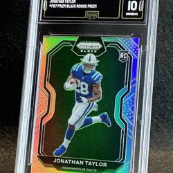 2020 Chronicles 🔥 Jonathan Taylor 🔥 Prizm Black Rookie Prizm GMA 10 💎 Mint - Indianapolis Colts 