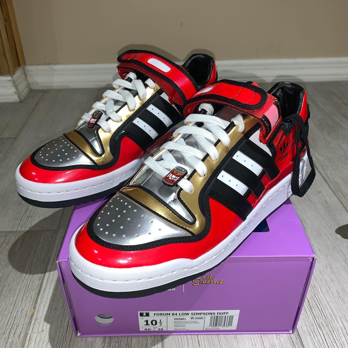 DS ADIDAS FORUM LOW X THE SIMPSONS SIZE 10.5