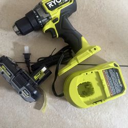 Ryobi Brushless Drill, Battery & Charger 18v $70 