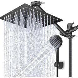 High/Low Pressure Water Rain Shower Head with 11 Inch