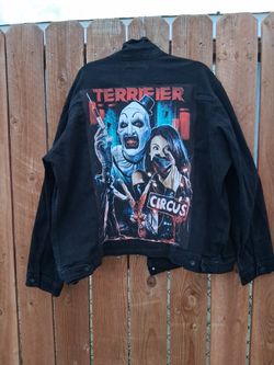 XXL Black Denim Levi's Horror Jacket
